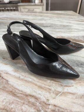 MARC FISHER women’s SZ 9 black sling back heel